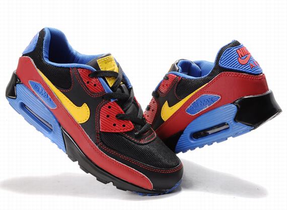 New Men'S Nike Air Max Black/White/ Yellow/Deepskyblue/